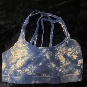 Tie-dye Lululemon energy sports bra.